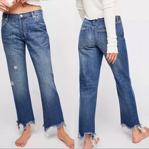 FREE PEOPLE × We The Free Maggie Straight Jean - Color Sequoia Blue